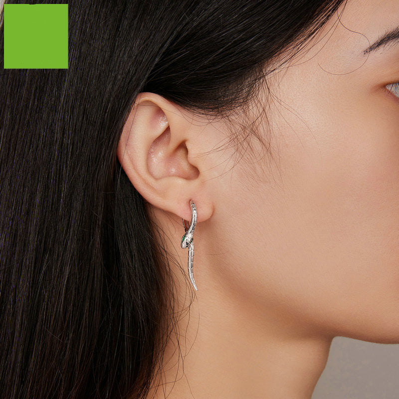 Women's Fashion Silver Snake Earrings – Stylish Gifts — 1