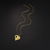 18k Gold Stainless Steel Heart-shaped Pendant – Jewelry Gift Ideas — 2