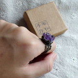 Amethyst Bronze Openwork Air Quality Simple Mouth – Holiday Gift Ideas — 4