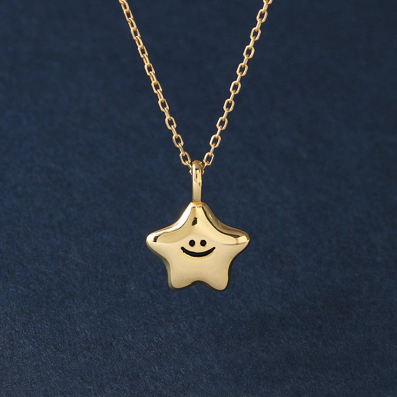 S925 Sterling Silver Lucky Expression Little Star – Jewelry Gift Ideas — 1