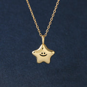 S925 Sterling Silver Lucky Expression Little Star – Jewelry Gift Ideas — 1