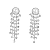 Creative Alloy Inlaid Pearl Diamond Rhinestone Long – Gifts for Her — 10