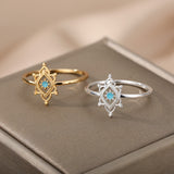 Crown Green Double Layer Hollow Ring – Unique Gift Ideas — 5