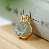Natural Hetian White Jade Blue Jade Ruyi Retro – Jewelry Gift Ideas — 5
