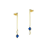 Stylish Silver Stud Earrings Inlaid With Zircons – Jewelry Gift Ideas — 4