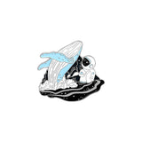 Cartoon Whale Astronaut Drift Bottle Badge Brooch – Jewelry Gift Ideas — 9