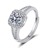 Women's 925 Silver 1 Carat Moissanite Ring – Gifts for Her — 5