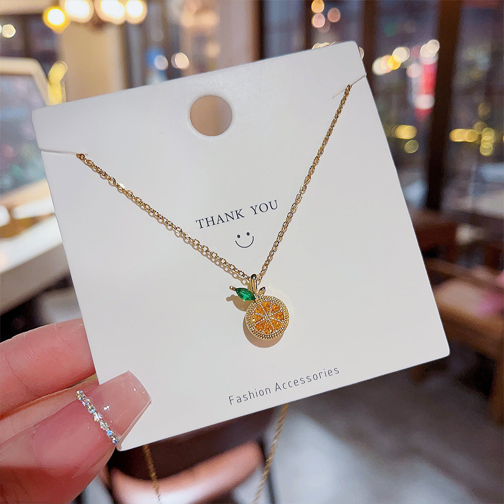 Orange Necklace Sweet Girl – Jewelry Gift Ideas — 1