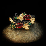 Fashion Color Floral Angel Two-tone Female Ring – Stylish Gifts — 4