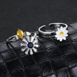 Turnable Rings Eyes Flowers Anxiety Rings – Jewelry Gift Ideas — 7