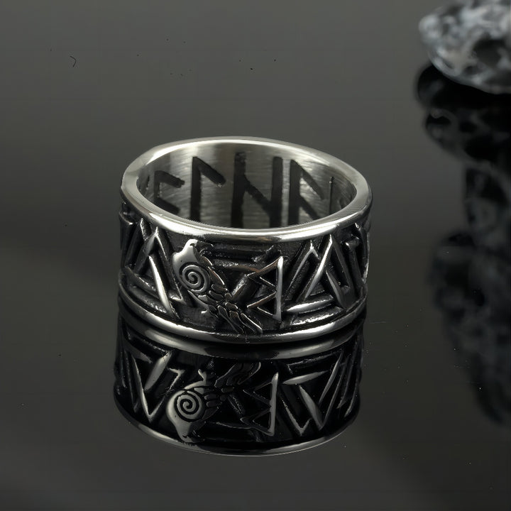Crow Retro Stainless Steel Personalized Ring – Practical Gifts — 2