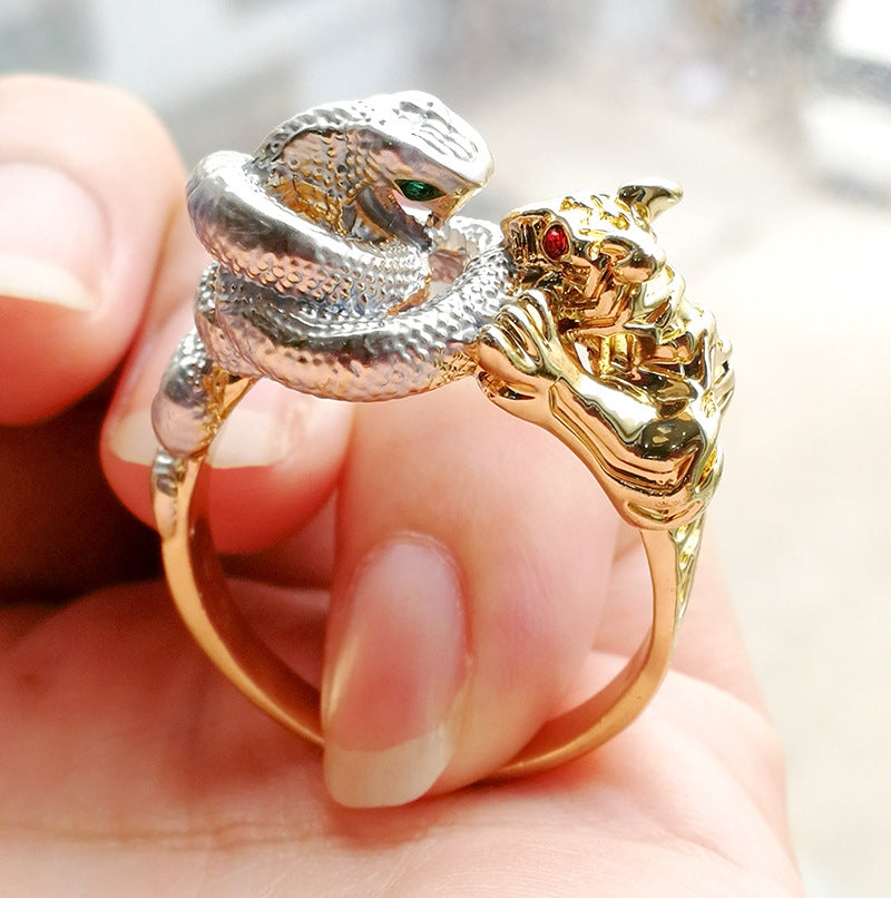 Electroplated Two-color Ring Men's Hand Accessories – Stylish Gifts — 1