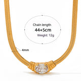 Glass Stone Pendant Stainless Steel Ornament – Jewelry Gift Ideas — 5