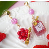 Creative Miniature Food Play Asymmetrical Silver Earrings – Gift Ideas — 3