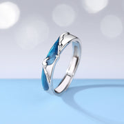 Men's And Women's Sterling Silver Moonstone Pair Ring – Gifts for Her — 4