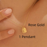 Minimalist Carved Name Pendant Necklace – Jewelry Gift Ideas — 11