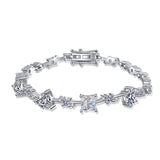 Women's Fashion Sterling Silver Moissanite Shaped – Stylish Gifts — 10