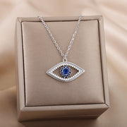 18K Gold Plated Color Zircon Blue Eyes Pendant – Jewelry Gift Ideas — 4