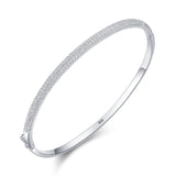 S925 Sterling Silver Bracelet Female Opening Oval – Jewelry Gift Ideas — 6