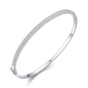 S925 Sterling Silver Bracelet Female Opening Oval – Jewelry Gift Ideas — 6