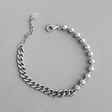 Women's Sterling Silver Distressed Ball Chain – Jewelry Gift Ideas — 3