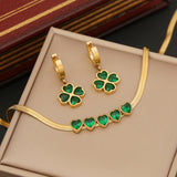 Women's Temperamental Emerald Love Earrings – Jewelry Gift Ideas — 4