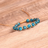 Women's Blue Apatite Beads Simple Braided – Jewelry Gift Ideas — 2