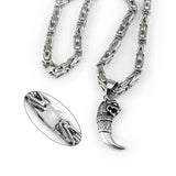 Hip Hop Kirin Ivory Wolf Fang Pendant Dominant – Jewelry Gift Ideas — 4