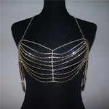 Women's Fashion Rhinestone Bra Body Chain – Stylish Gifts — 5