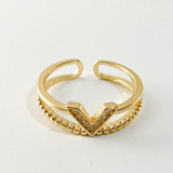 Simple And Cool Style Geometric Personality Retro Ring – Stylish Gifts — 18