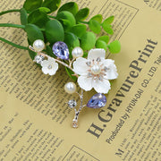 Top-Grade Engraving Conch Crystal Plum Brooch – Jewelry Gift Ideas — 5