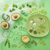 Online Influencer Pop Avocado Earrings Fresh Green – Gifts for Her — 8