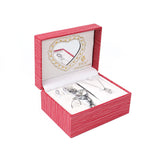 Women's Zircon Crystal Necklace Earrings Ring Gift Set – Gifts for Her — 2