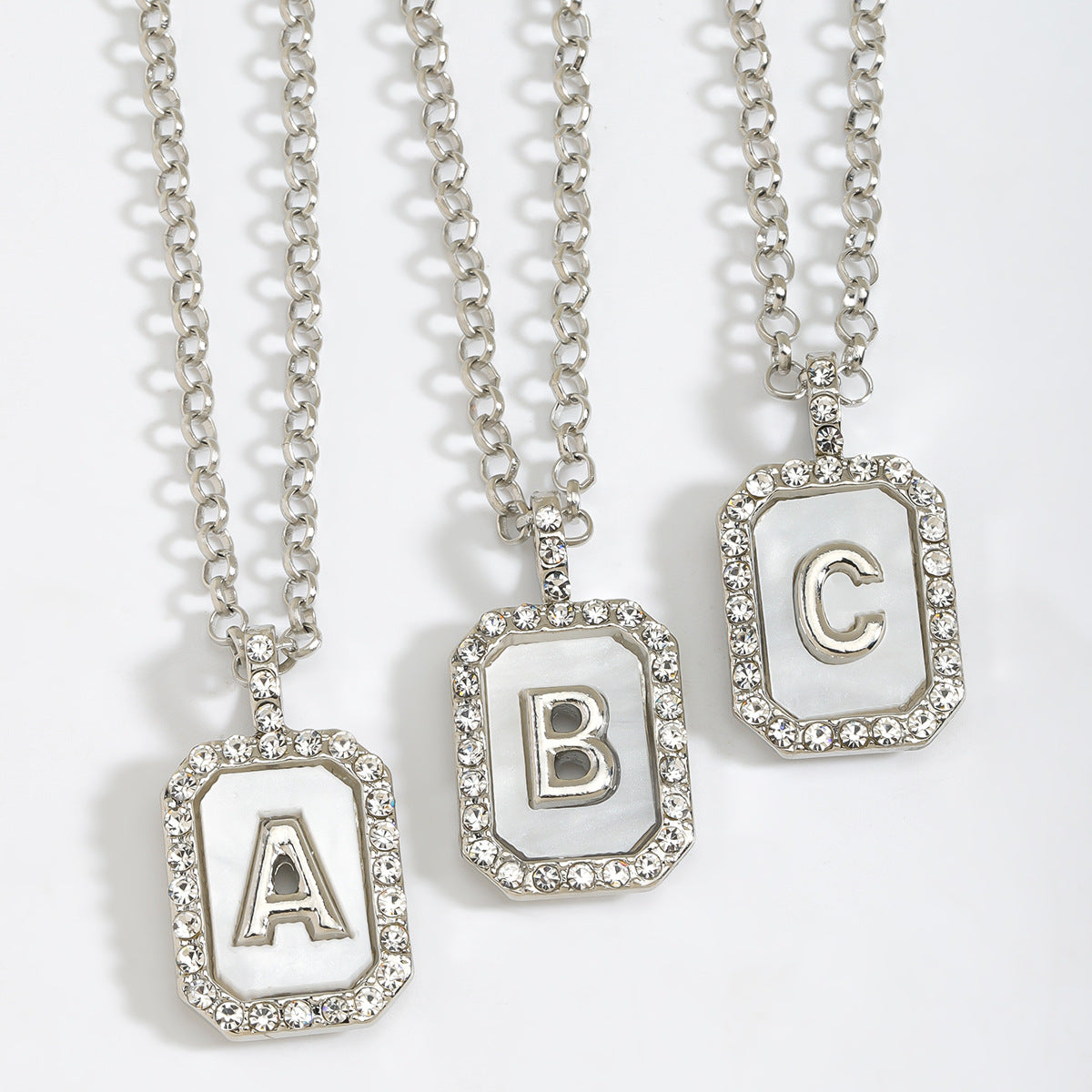 English Letter Fashion Commuter Diamond Necklace – Jewelry Gift Ideas — 1