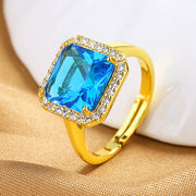 Retro Affordable Luxury Octagonal Square Ring – Special Occasion Gifts — 7