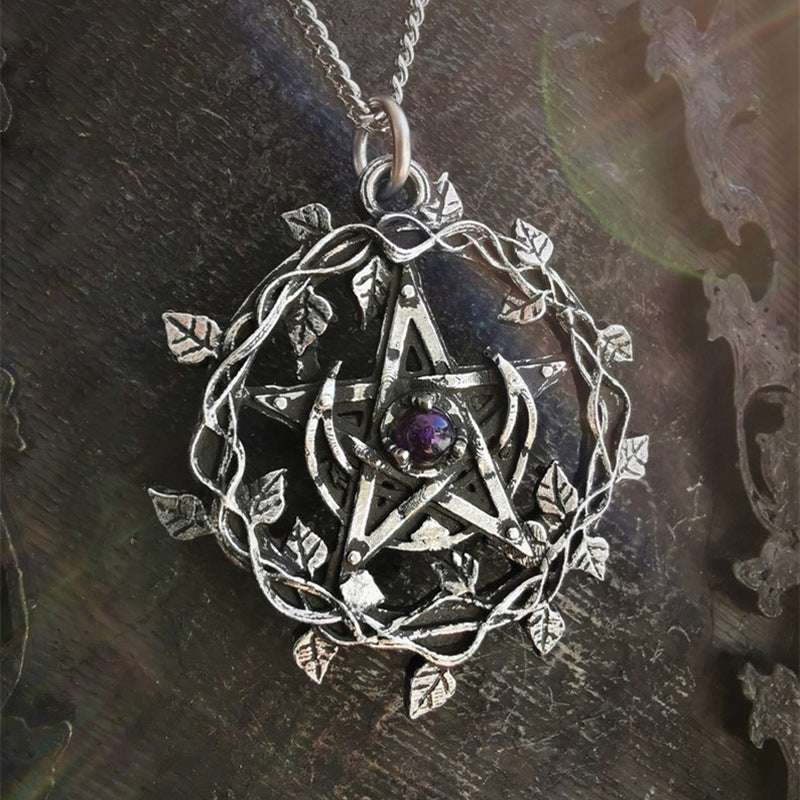 Dark Gothic Punk Vintage Magic Array Pendant Gem – Jewelry Gift Ideas — 1