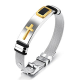 Men's Adjustable Bracelet 3D Cross Stainless – Jewelry Gift Ideas — 2