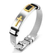 Men's Adjustable Bracelet 3D Cross Stainless – Jewelry Gift Ideas — 2