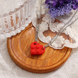 Hip Hop Heart Shaped Building Block Love Pendant – Jewelry Gift Ideas — 5
