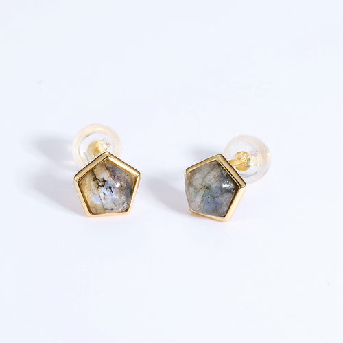 Creative 925 Sterling Silver Labradorite Earrings – Birthday Gifts — 2