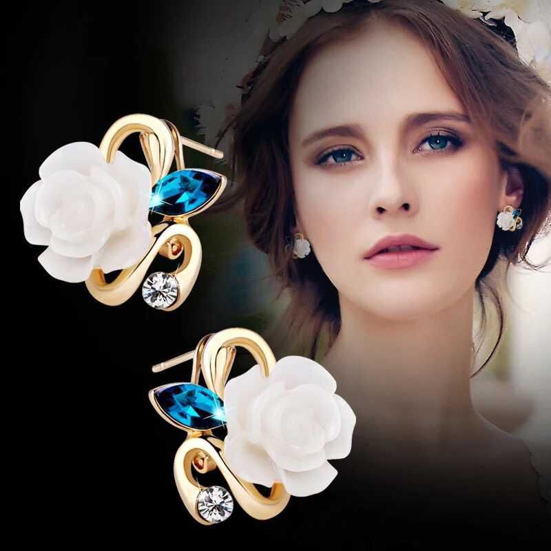 Elegant Rose Sparkling Diamond Pearl Branch – Small Gift Ideas — 1