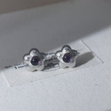 Fashion Craft Purple Flower Earrings – Stylish Gifts — 3
