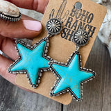Big Pentagram Earrings Creative Turquoise – Meaningful Gifts — 8