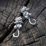 Kitten Interspersed Earrings Personality Hanging – Cat Lover Gifts — 2