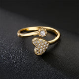 INS Simple Love Shape Golden Ring – Gifts for Couples — 4