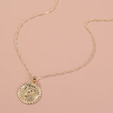 Round Coin Pendant Necklace Portrait Pendant – Jewelry Gift Ideas — 5