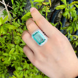 Creative Rectangular Geometric Ring – Thoughtful Gifts — 1