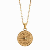 Ins Style Titanium Steel Compass Pendant Necklace – Jewelry Gift Ideas — 9