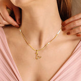 Women's Stainless Steel Necklace With Letter – Jewelry Gift Ideas — 19