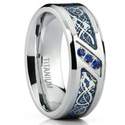 Stainless Steel Ring With Diamond Inlay – Special Occasion Gifts — 2